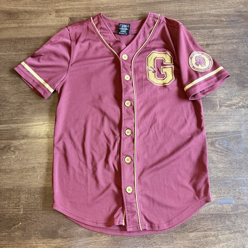 Harry Potter Gryffindor Quidditch Hogwarts Baseball Jersey Adult XS Boxlunch